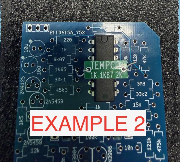 1K Tempco Widerstand - SMD auf PCB